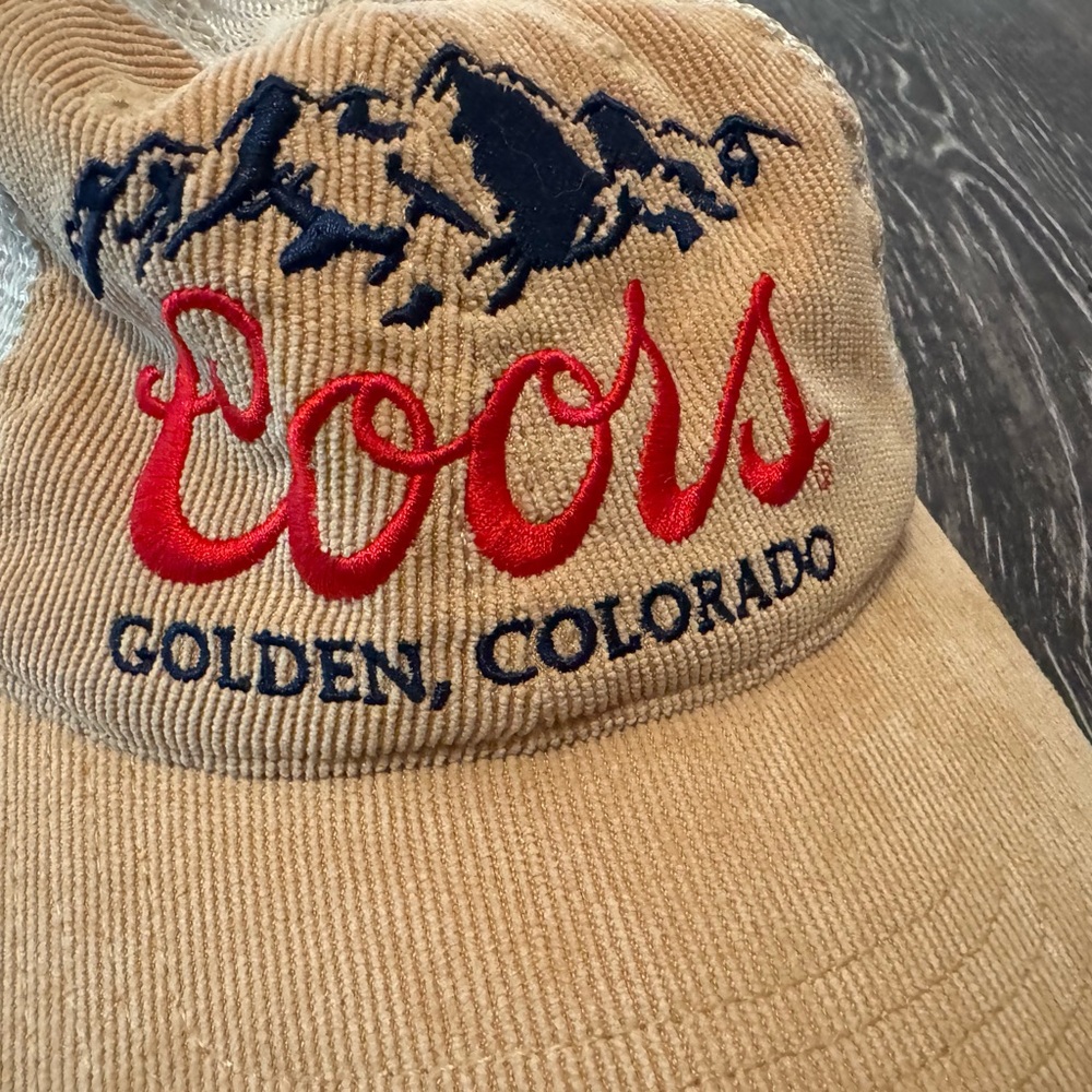 Coors Beer Golden Colorado Corduroy SnapBack Hat - Picture 2 of 5